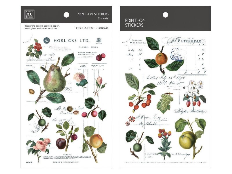 MU | Print-On Stickers - Fruit Encyclopedia