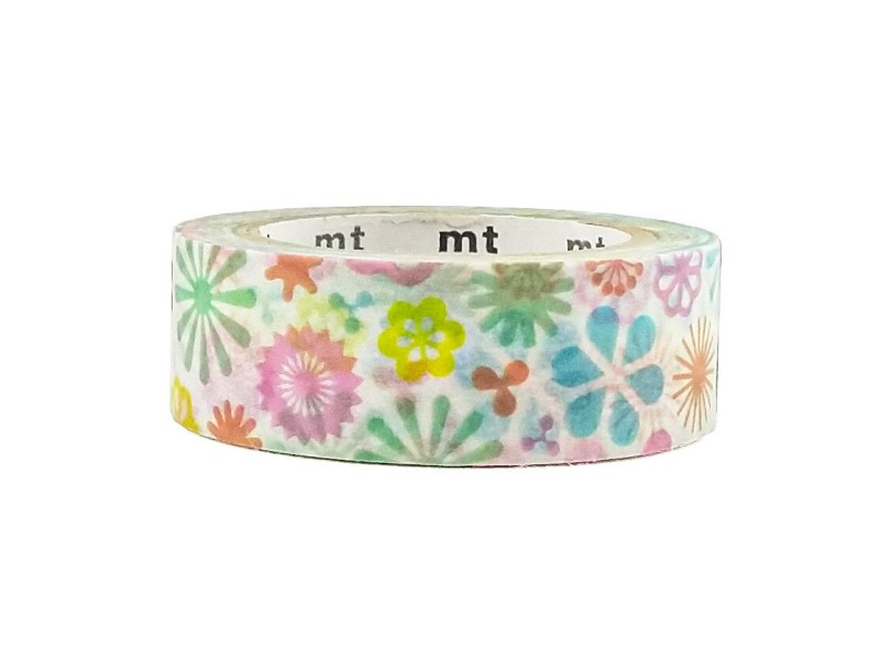 MT Washi Masking Tape Spring Pattern Pastel Flowers