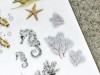 MU Print On Stickers Jellyfish and Ocean 098
