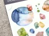 MU Print-On Transfer Stickers 133 - Watercolor Splash Green Hues