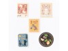 Antik Piac Postage Style Sticker Flakes - Gulben