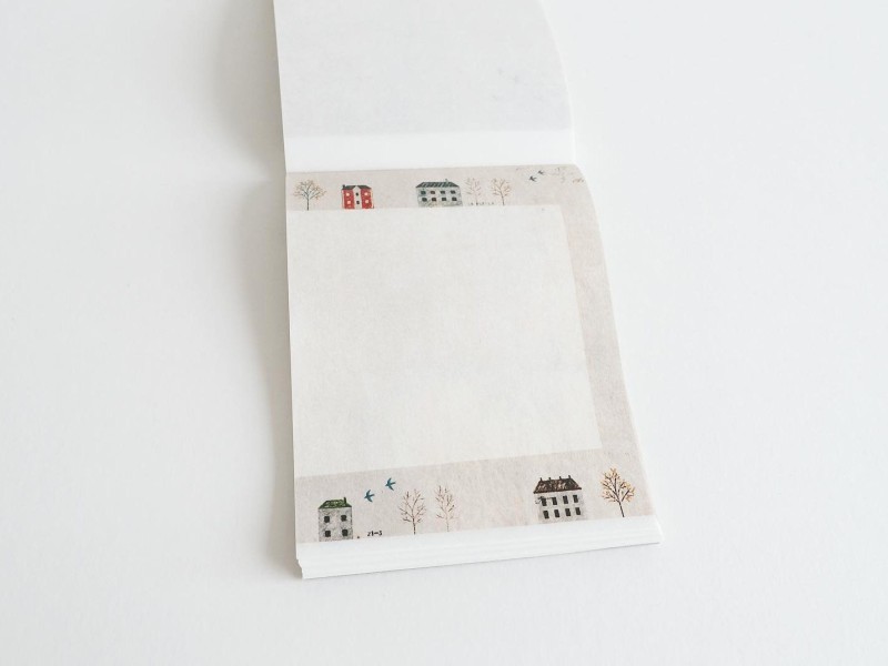 Yohaku Notepad M071 - Small Houses