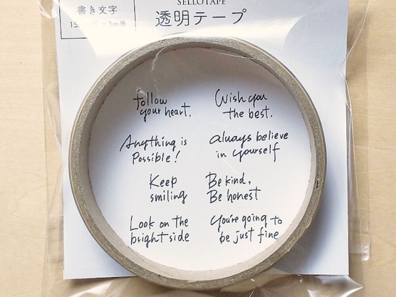 Ponchise Clear PET Tape - Words