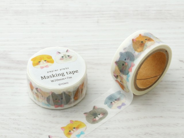 Papier Platz x YOKO Washi Tape - Cat Face