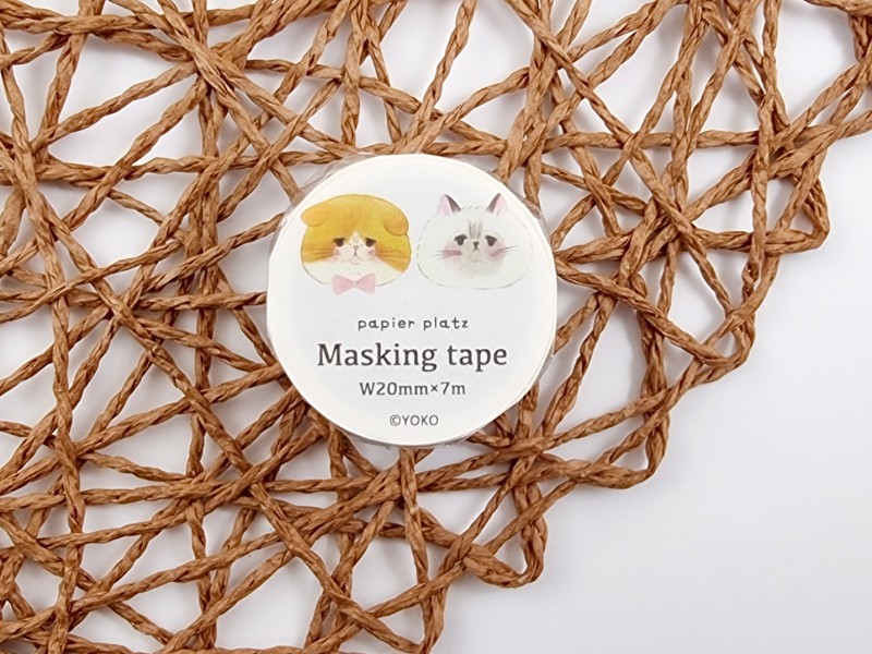 Papier Platz x YOKO Washi Tape - Cat Face
