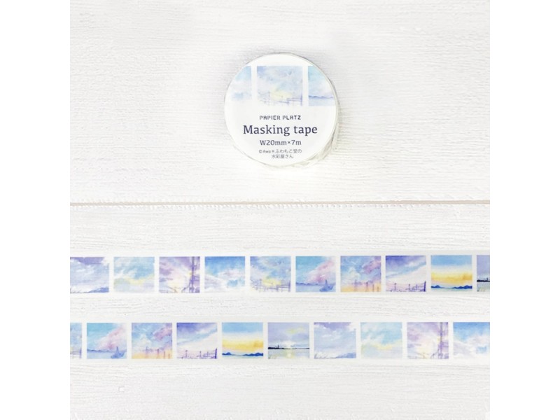 Papier Platz x Awa Washi Tape . Small Sky