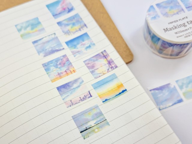 Papier Platz x Awa Washi Tape - Small Sky