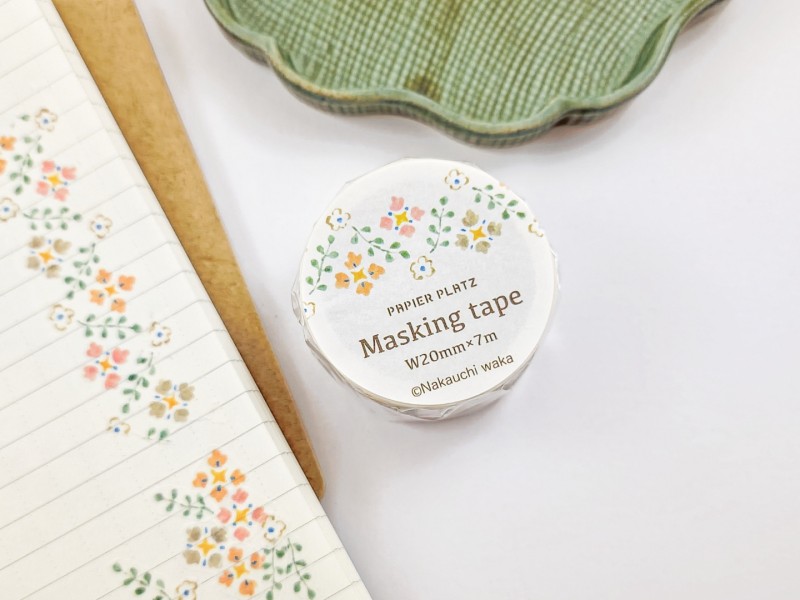 Papier Platz x Nakauchi Waka Washi Tape - Floral Pattern