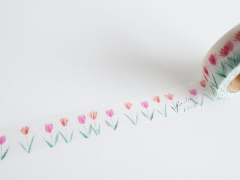 Yohaku Washi Tape Y124 - Tulip