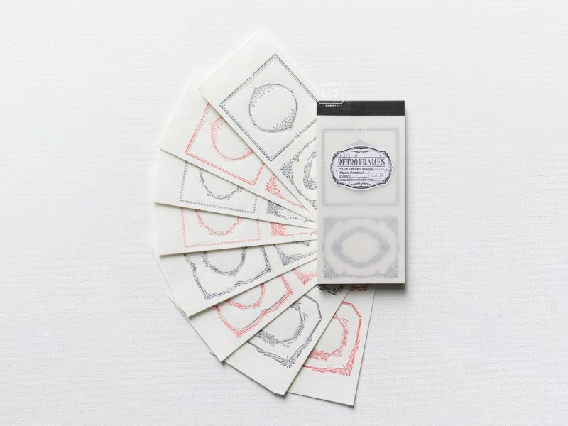 LCN Retro Frames Letterpress Notepad - No.1