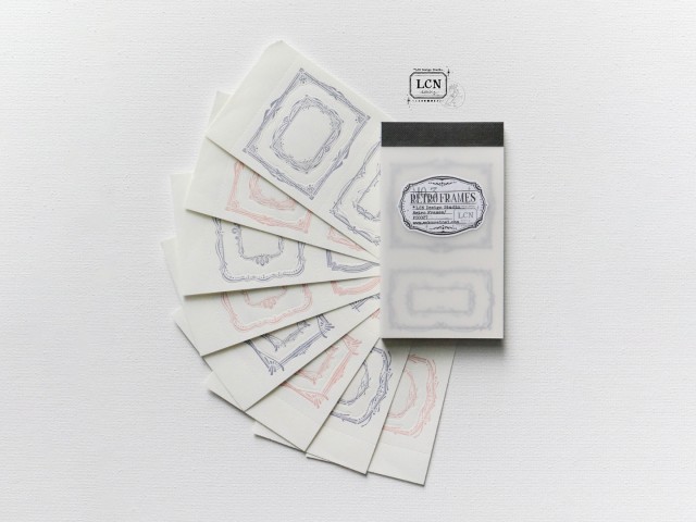 LCN Retro Frames Letterpress Notepad - No.3