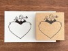 Stamp Marche Girl Rubber Stamp - Heart