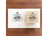 Stamp Marche Girl Rubber Stamp - Strawberries