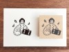 Stamp Marche Girl Rubber Stamp Maru-Chan - Autumn Trip