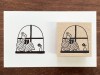 Stamp Marche Girl Rubber Stamp - Reading By The Window
