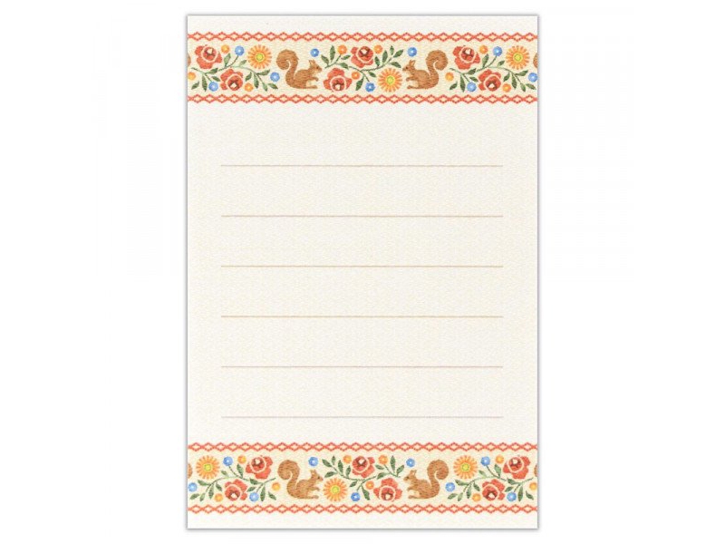 Tyrol Mini Note Paper Set with Envelopes - Squirrel
