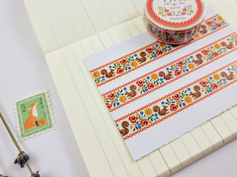 NB Co. Tyrol Washi Tape - Squirrel