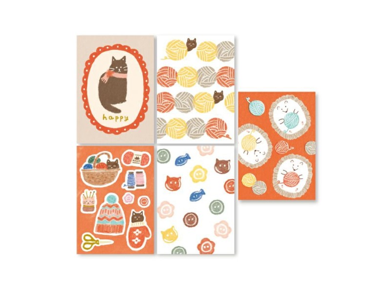 Furukawa Winter Limited Sticker Set - Cat Yarn