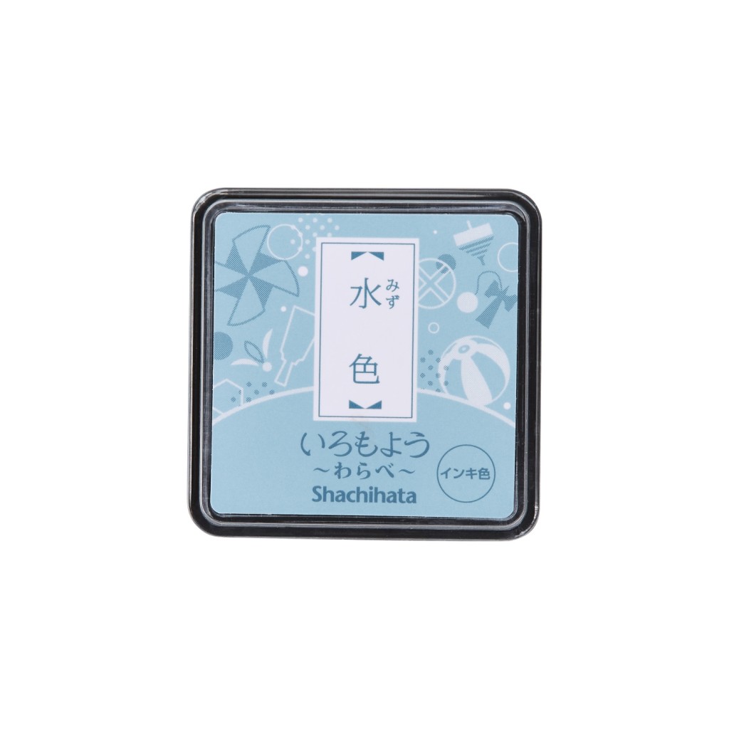 SHACHIHATA Iromoyo Mini Ink Pad - Light Blue (浅葱色)