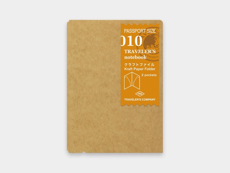 010. Kraft Paper Folder Refill Passport Traveler's Notebook