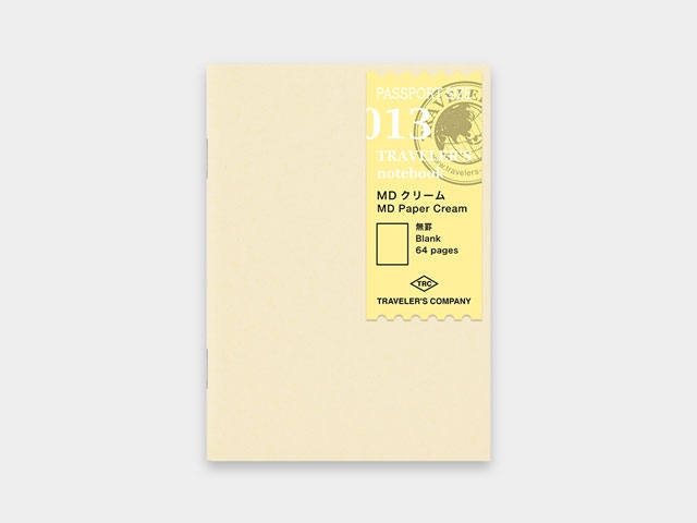 Traveler's Notebook Refill 013. MD Paper Cream Passport