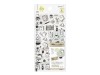 Midori Planner Stickers 2 Sheets - Monotone Cafe