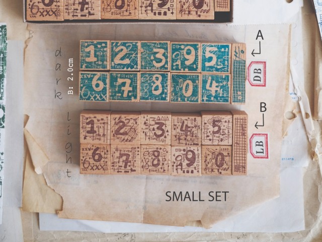 Kurukynki Numeric Stamp Set - Small