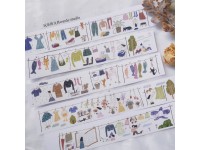 Wongyuanle Washi Tape Vol.6  - Row Of Clothes
