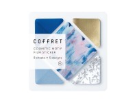 COFFRET Clear Stickers Square - Horizon Blue
