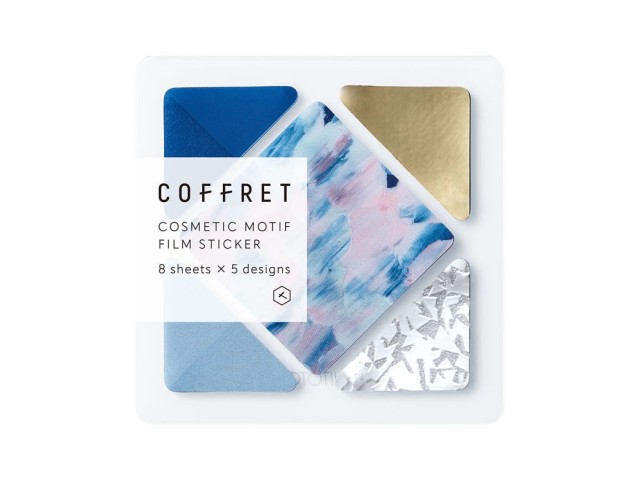 COFFRET Clear Stickers Square - Horizon Blue