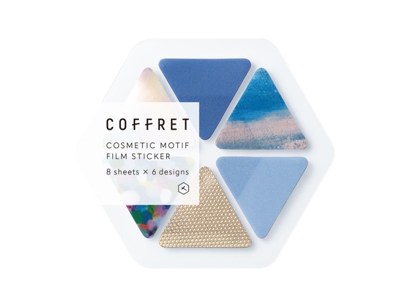COFFRET Clear Stickers Triangle - Horizon Blue