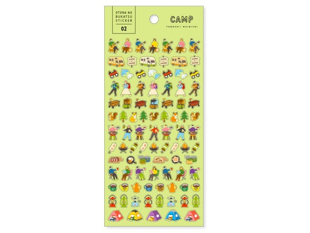 Mindwave Clear Planner Stickers Nobukatsu - Camping