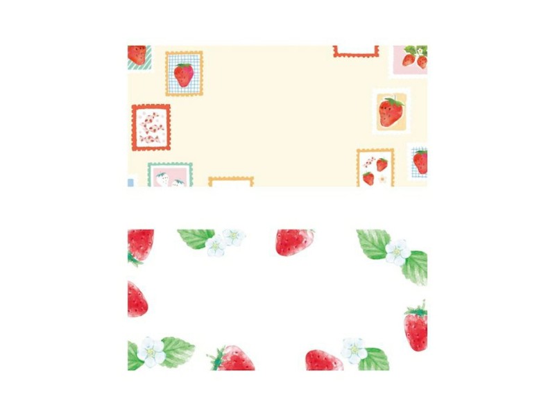 Furukawa Spring Limited One-Stroke Notepad - Strawberry Stamp