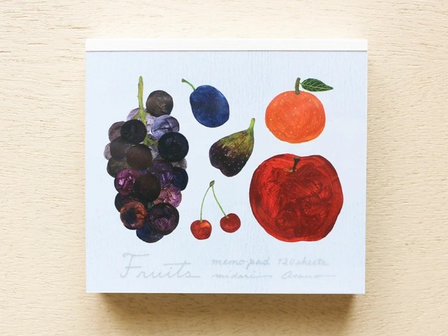 Cozyca x Midori Asano Memo Pad - Fruits