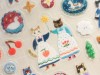 Cozyca x Aiko Fukawa Clear Stickers - Cats And Buttons