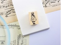 Krimgen Rubber Stamp MS-08 - Letter Girl