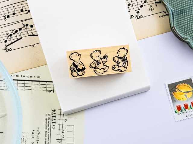 Krimgen Rubber Stamp No.234 - Three Bears