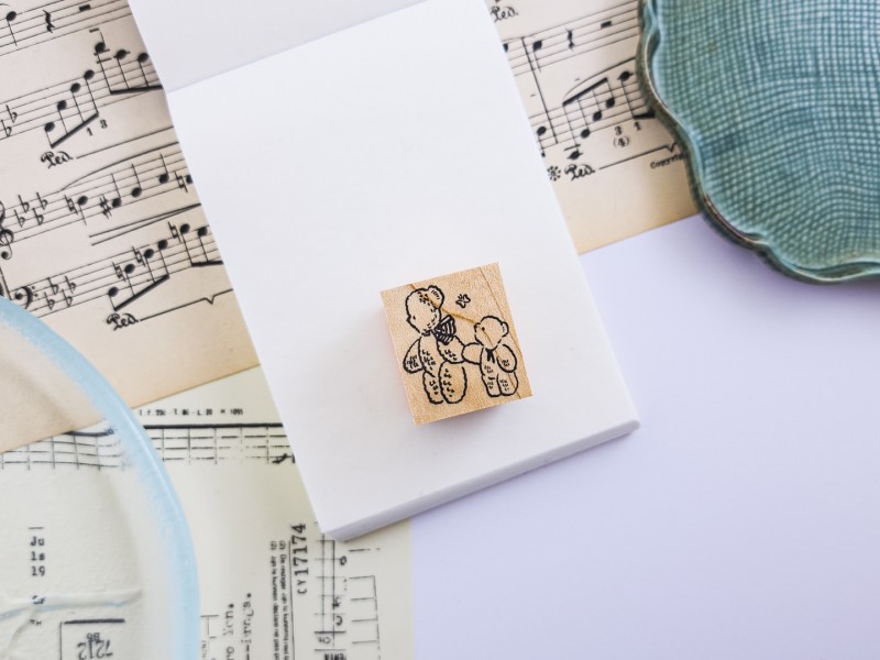 Krimgen Rubber Stamp No.73 - Two Bears