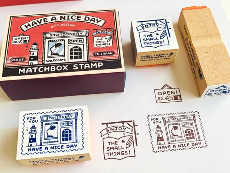 SANBY x Eric Matchbox Stamp Set - Stationery Store