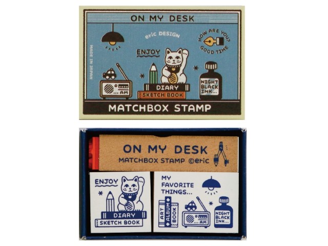 SANBY x Eric Matchbox Stamp Set - On My Desk