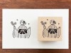 Stamp Marche Girl Rubber Stamp - Cherry Blossoms