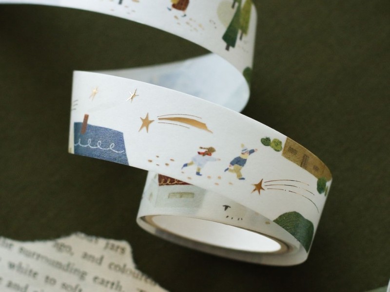 Teayou Gold Foil Washi Tape - My Village