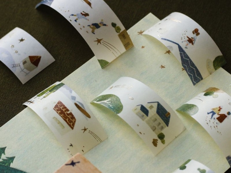 Teayou Gold Foil Washi Tape - My Village