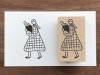 Stamp Marche Girl Rubber Stamp - Bread