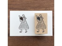 Stamp Marche Girl Rubber Stamp - Bread