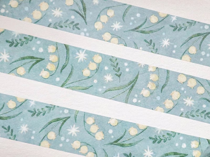 Keibunsha Washi Tape - Lily Of The Valley