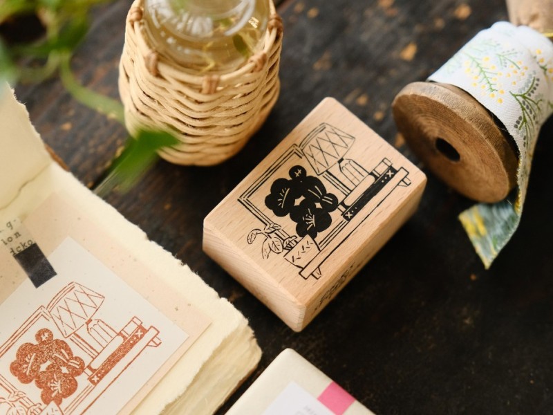 OURS On the Wall Rubber Stamp