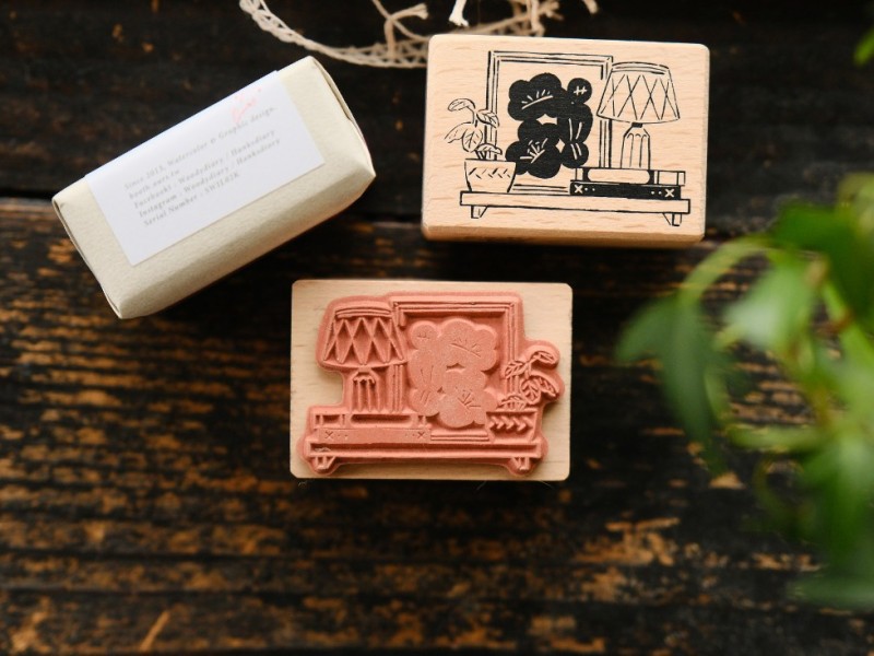 OURS On the Wall Rubber Stamp