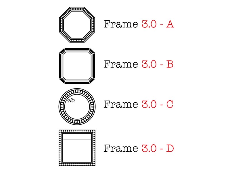 Kurukynki Stamp - Classic Frame 2.5 And 3.0