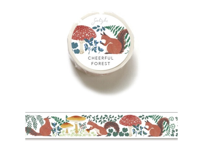 Sotlight Washi Tape Cheerful Forest - Squirrel